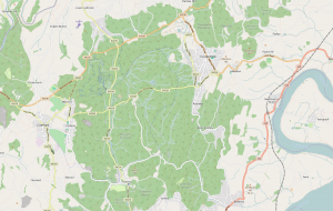 Open Street Map showing the Forest of Dean