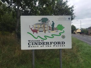 Welcome to Cinderford Road Sign