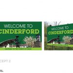 Concept 2 for Cinderford Signage